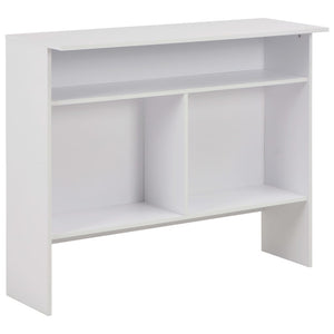 Tavolo Bar 2 Livelli Bianco 130x40x120
