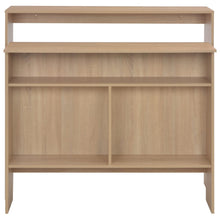 Charger l&#39;image dans la galerie, Tavolo Bar 2 Piani d&#39;Appoggio Rovere 130x40x120 cm