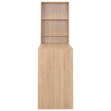 Charger l&#39;image dans la galerie, Tavolo Bar con Mobiletto Scaffale Rovere 115x59x200 cm