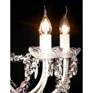 Lampadario classico vetro 1600 cristalli a sospensione