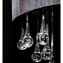 Carica l&#39;immagine nel visualizzatore di Gallery, Lampadario con 85 Cristalli Nero