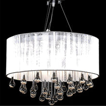 Charger l&#39;image dans la galerie, Lampadario con 85 Cristalli Bianco