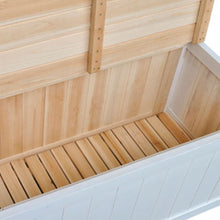 Load image into Gallery viewer, Cassapanca 126x42x75 cm in Legno Bianca