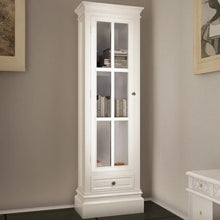 Carica l&#39;immagine nel visualizzatore di Gallery, Armadietto con Libreria Elegante con 3 Scaffali Bianco in Legno