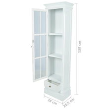 Carica l&#39;immagine nel visualizzatore di Gallery, Armadietto con Libreria Elegante con 3 Scaffali Bianco in Legno