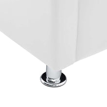 Load image into Gallery viewer, Poltrona a Pozzetto Bianca con Gambe cromate in Similpelle