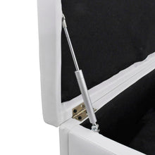 Load image into Gallery viewer, Cassapanca Pouf Bianca 118 x 44 x 44 cm