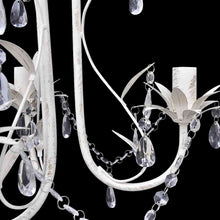 Charger l&#39;image dans la galerie, Lampadario da Soffitto Cristallo Elegante Bianco