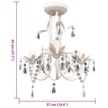 Charger l&#39;image dans la galerie, Lampadario da Soffitto Cristallo Elegante Bianco