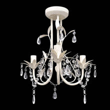Charger l&#39;image dans la galerie, Lampadario da Soffitto Cristallo Elegante Bianco
