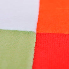 Carica l&#39;immagine nel visualizzatore di Gallery, Poltrona a Cubo con Gambe Cromo e Design Patchwork in Tessuto