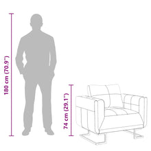 Carica l&#39;immagine nel visualizzatore di Gallery, Poltrona Marrone con Gambe Cromate Marrone in Similpelle