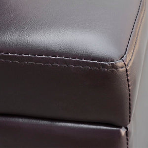 Cassapanca Pouf  in Legno Marrone