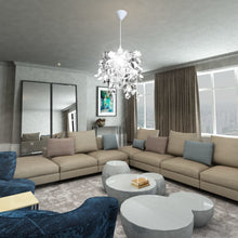 Charger l&#39;image dans la galerie, Lampadario da Soffitto Foglie e Paillette 21,5 x 30 cm Argento