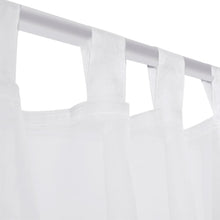 Carica l&#39;immagine nel visualizzatore di Gallery, Tenda Trasparente Colore Bianco 140 x 225 cm 2 pezzi