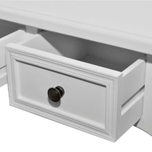 Laden Sie das Bild in den Galerie-Viewer, Tavolo Consolle da Trucco con 3 Cassetti Bianco