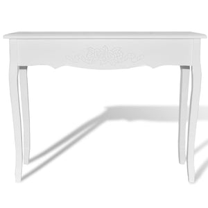 Tavolo Consolle Bianco 100x35x78 cm