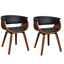 Charger l&#39;image dans la galerie, Sedie da Pranzo 2 pz in Legno Curvato e Similpelle