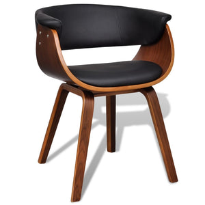 Sedie da Pranzo 2 pz in Legno Curvato e Similpelle