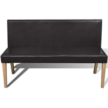 Carica l&#39;immagine nel visualizzatore di Gallery, Divanetto 139,5 cm Marrone Scuro in Similpelle