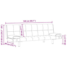 Carica l&#39;immagine nel visualizzatore di Gallery, Divano Letto con 2 Cuscini in Similpelle Regolabile Nero