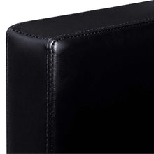 Carica l&#39;immagine nel visualizzatore di Gallery, Divano Componibile a 3 Posti in Pelle Artificiale Nero