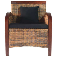 Charger l&#39;image dans la galerie, Poltrona in Rattan Intrecciato a Mano