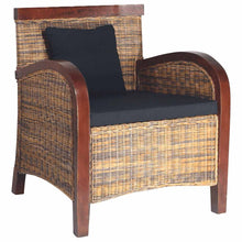 Charger l&#39;image dans la galerie, Poltrona in Rattan Intrecciato a Mano