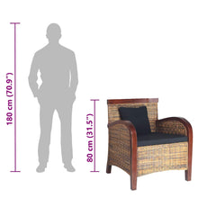 Load image into Gallery viewer, Poltrona in Rattan Intrecciato a Mano