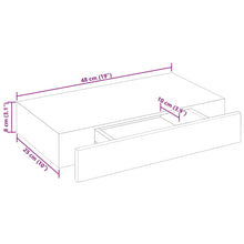 Load image into Gallery viewer, Pensile per Pareti Bianco in MDF con 1 Cassetto