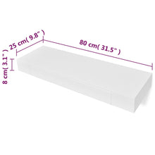Load image into Gallery viewer, Pensile per Pareti Bianco 1 Cassetto in MDF