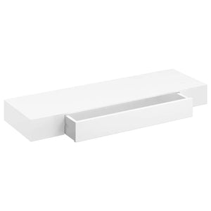 Pensile per Pareti Bianco 1 Cassetto in MDF