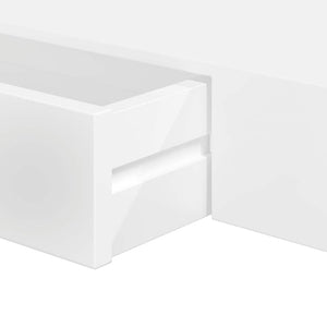 Pensile per Pareti Bianco 1 Cassetto in MDF