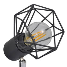 Carica l&#39;immagine nel visualizzatore di Gallery, Plafoniera Industriale 2 Lampadine a Incandescenza a LED Nero