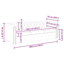 Carica l&#39;immagine nel visualizzatore di Gallery, Divano Chesterfield a 3 Posti in Finta Pelle Nero