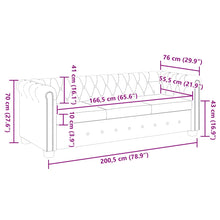 Carica l&#39;immagine nel visualizzatore di Gallery, Divano Chesterfield a 3 Posti in Finta Pelle Bianco