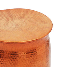 Indlæs billede til gallerivisning Sgabello/Tavolino Laterale Alluminio Battuto Colore Ottone/Rame