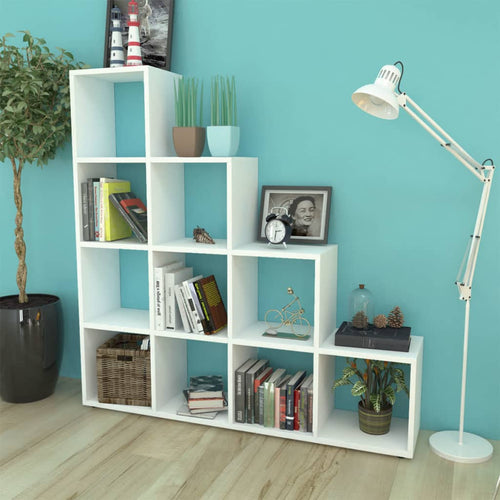 Libreria a Scala 142 cm Bianco