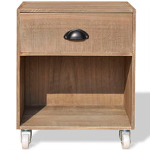 Carica l&#39;immagine nel visualizzatore di Gallery, Comodini 2 Pezzi Marrone in Legno Massello