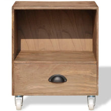 Carica l&#39;immagine nel visualizzatore di Gallery, Comodini 2 Pezzi Marrone in Legno Massello