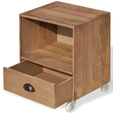 Carica l&#39;immagine nel visualizzatore di Gallery, Comodini 2 Pezzi Marrone in Legno Massello