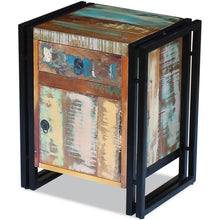 Load image into Gallery viewer, Mobiletto con Anta e Cassetto in Massello di Recupero
