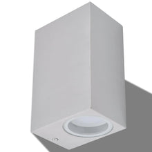 Carica l&#39;immagine nel visualizzatore di Gallery, Applique LED da Parete Quadrata 2 pz Proiezione Alto/in Basso