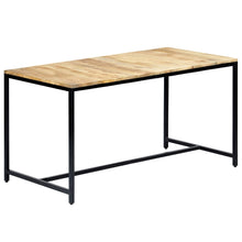 Indlæs billede til gallerivisning Tavolo da Pranzo 140x70x75 cm in Legno Massello di Mango Grezzo