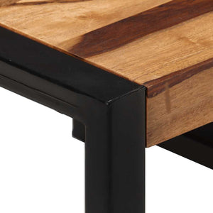 Tavolini Impilabili 3 pz in Legno Massello di Acacia
