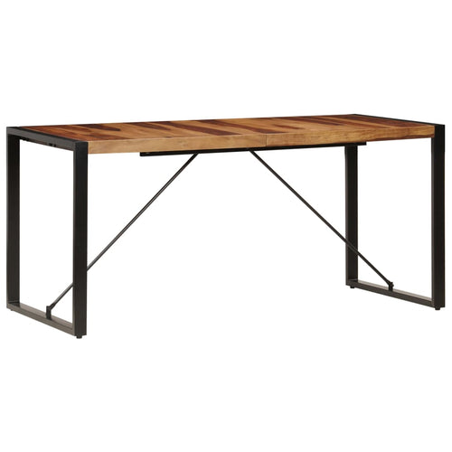 Tavolo da Pranzo 160x80x75 cm in Legno Massello di Acacia