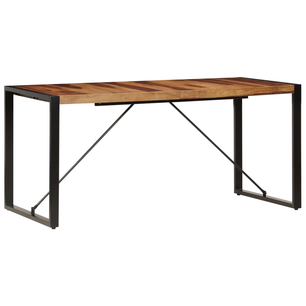 Tavolo da Pranzo 160x80x75 cm in Legno Massello di Acacia