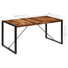 Indlæs billede til gallerivisning Tavolo da Pranzo 160x80x75 cm in Legno Massello di Acacia