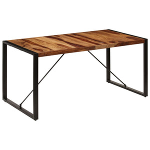 Tavolo da Pranzo 160x80x75 cm in Legno Massello di Acacia