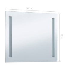 Load image into Gallery viewer, Specchio da Parete a LED per Bagno 100x60 cm